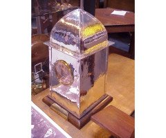 An Arts and Crafts Silver Plated Clock - Thumbnail 2