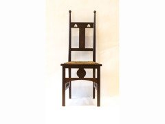 J S Henry. A stylish pair of Arts and Crafts mahogany side chairs - Thumbnail 1