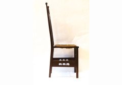 J S Henry. A stylish pair of Arts and Crafts mahogany side chairs - Thumbnail 4