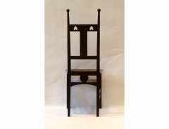 J S Henry. A stylish pair of Arts and Crafts mahogany side chairs - Thumbnail 5