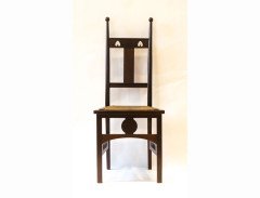 J S Henry. A stylish pair of Arts and Crafts mahogany side chairs - Thumbnail 6