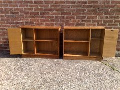 Heal's of London for Hamptons of Pall Mall – Pair of Modernist Oak Bookcase - Thumbnail 3