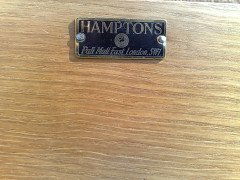 Heals of London Retailed by Hamptons of Pall Mall. a Pair of Good Quality 1930's Oak Bookcases - Thumbnail 4