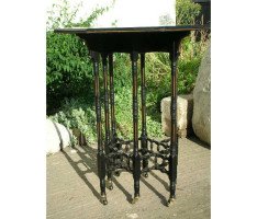 Woof and Whitaker of Sheffield. An Aesthetic Movement gilt and ebonised sidetable - Thumbnail 2