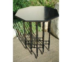 Woof and Whitaker of Sheffield. An Aesthetic Movement gilt and ebonised sidetable - Thumbnail 4