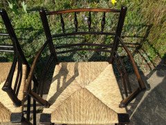 William Morris. A Sussex rush-seated chair - Thumbnail 4