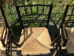 William Morris. A Sussex rush-seated chair - Thumbnail 5